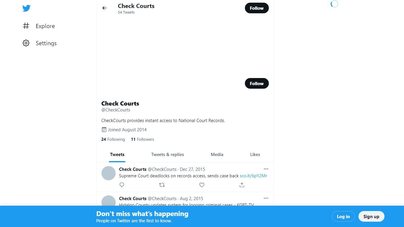 @CheckCourts | Twitter